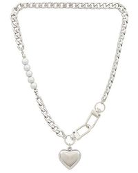 Amber Sceats - Heart Mixed Chain Necklace - Lyst