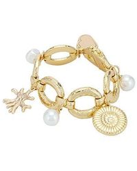 Self-Portrait - Armreif Coral Charm Bracelet - Lyst