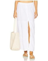 Bobi - Tiered Button Front Maxi Skirt - Lyst