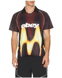 Obey - Blurred Soccer Jersey - Lyst