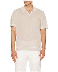 Onia - Linen Johnny Collar Polo - Lyst