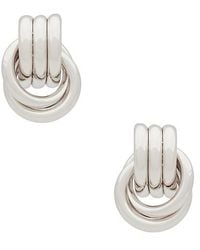 Heaven Mayhem - Pendientes Baby Knot En Metálico Talla En - Lyst