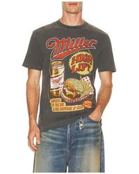 Junk Food - Miller Burger And Beer Vintage Tee - Lyst