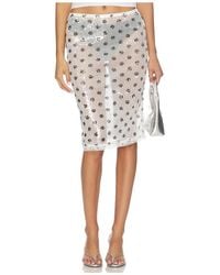 superdown - Helena Sequin Midi Skirt - Lyst