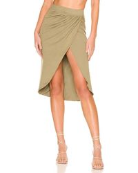 Monrow Shirred Skirt - Multicolour