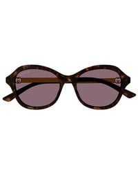 Gucci - Sonnenbrille Round - Lyst
