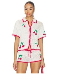 Leslie Amon - Kurzärmeliges Shirt Ruby - Lyst