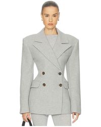 Helsa - Italian Wool Blend Blazer En Color Gris Talla (También En M, S, Xl, Xs, Xxs) - Lyst