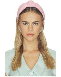 Lele Sadoughi - Twill Knotted Headband - Lyst