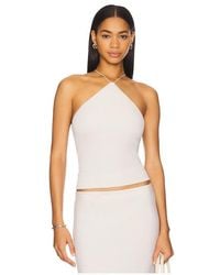 Enza Costa - Silk Knit Halter Tank Top - Lyst