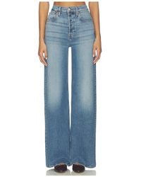 RE/DONE - High Rise Wide Leg Jeans - Lyst