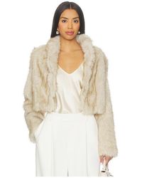 NonChalant Label - Uma Faux Fur Jacket - Lyst
