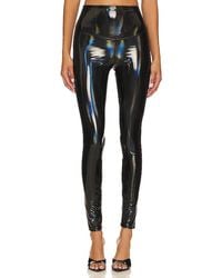 Stretch and Shine Faux Leather Shaping Legging