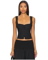 Tularosa - Button-Front Poplin Blouse - Lyst