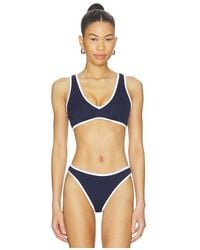 GOOD AMERICAN - Compression Deep V Bikini Top - Lyst
