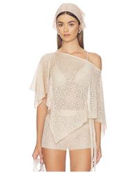 Tiger Mist - Fern Crochet Poncho - Lyst