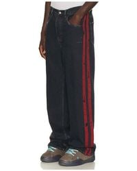 NAHMIAS - Destroyed Denim Track Pant - Lyst