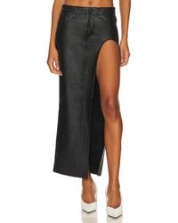 GRLFRND - The Leather Blanca Skirt - Lyst