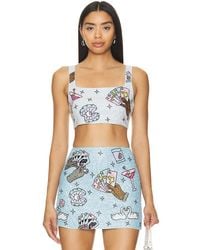 Oceanus - Top Corto Vegas En Color Bebe Azul Talla (También En M, S) - Lyst