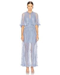 AKNVAS - Vestido Largo Tissy En Color Bebe Azul Talla (También En 10, 2, 4, 6, 8) - Lyst