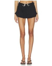 For Love & Lemons - Yasmin Denim Skort - Lyst