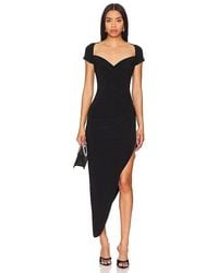 Norma Kamali - Cap Sleeve Sweetheart Side Drape Gown - Lyst