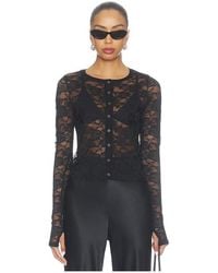 Michael Lauren - Vesca Lace Snap Front Long Sleeve - Lyst