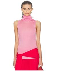 Helsa - Arlena Sleveeveless Turtleneck - Lyst