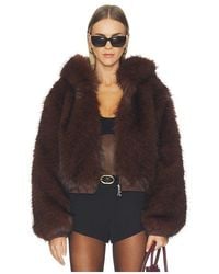Kim Shui - Hooded Faux Fur Jacket - Lyst