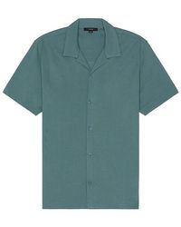 Vince - Pique Cabana Short Sleeve Button Down Shirt - Lyst