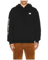 Brixton - Woodburn Label Hoodie - Lyst