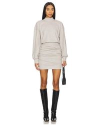Susana Monaco - Fleece Mock Gathered Dress - Lyst