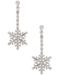 BaubleBar - スノーフレークリニアドロップイヤリング - Lyst