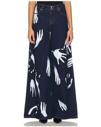 Area - Handprint Wide Leg - Lyst