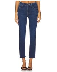 Mother - Skinny The Mid Rise Dazzler Ankle Fray - Lyst