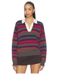 P.E Nation - Retreat Stripe Collar Knit Pullover - Lyst