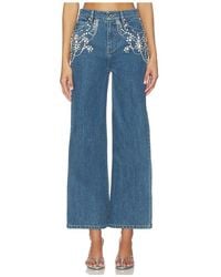 Jonathan Simkhai - Jude Mid Rise Crop Wide Leg Jean - Lyst