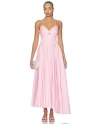 PATBO - Tricoline Lotus Maxi Dress - Lyst