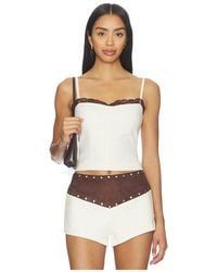 BY.DYLN - X Revolve Onyx Corset Top - Lyst
