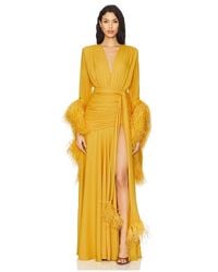 Bronx and Banco Flared Dress in Purple | Lyst