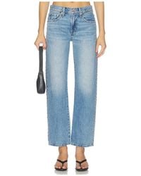 Pistola - Lexi Mid Rise Bowed Straight Leg Jeans - Lyst