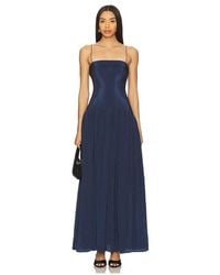 laura maxi dress in navy blue lovers and friends Lovers + Friends Aster Maxi Dress in Red