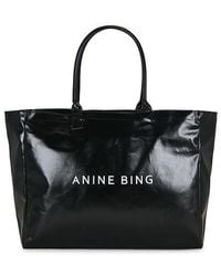 Anine Bing - Leo Coated Canvas Tote - Lyst