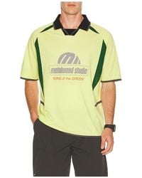 METALWOOD STUDIO - King Of The Greens Jersey Polo - Lyst