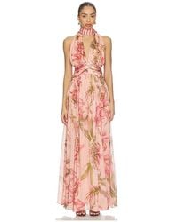 Rococo Sand - Ruched Sash Maxi Dress - Lyst