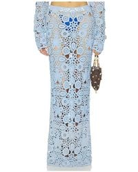 SNDY'S - Tala Crochet Maxi Skirt - Lyst