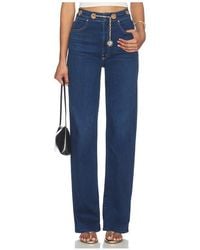 Mother - The Off The Chain High Waisted Tunnel Vision Sneak Jeans - Lyst