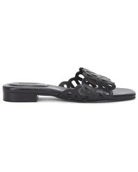Jonathan Simkhai - Mccall Laser Cut Leather Flat Slide - Lyst