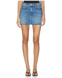 Mother - The Ditcher Mini Fray Skirt - Lyst