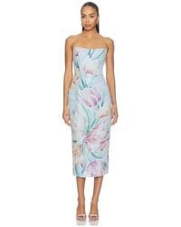 Elliatt - Priselle Strapless Midi Dress - Lyst